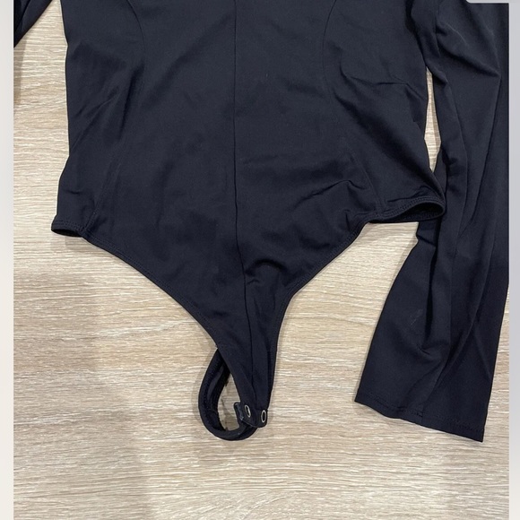 Free People Intimately Free Bodysuit Black Deep V-Neck - Picture 5 of 6